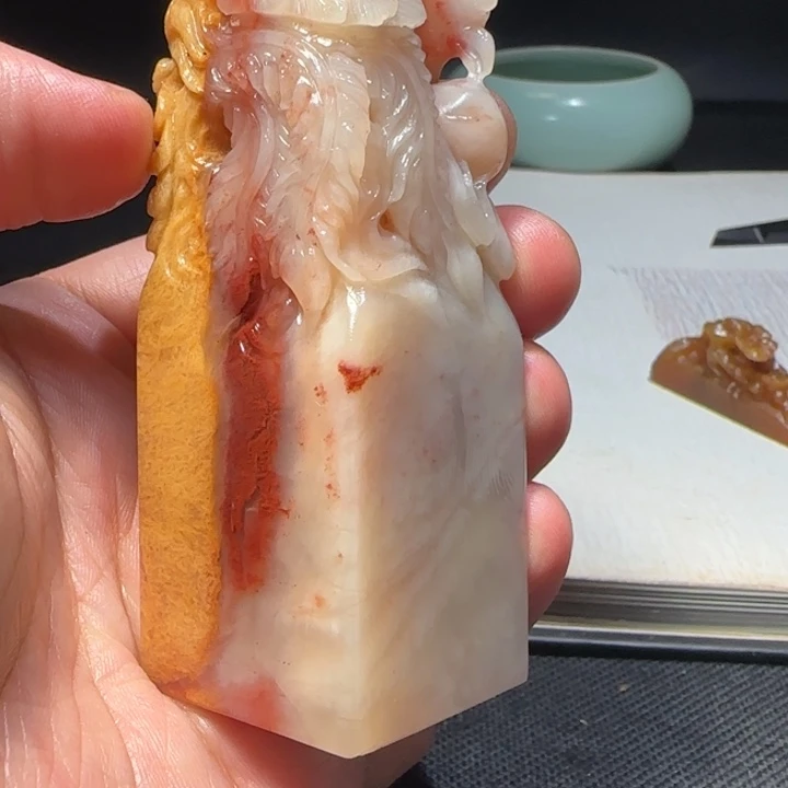 寿山石福集福寿山石印章