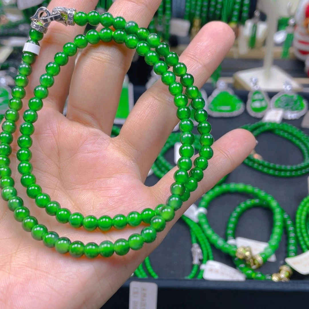 颈饰未镶嵌翡翠锁骨链5