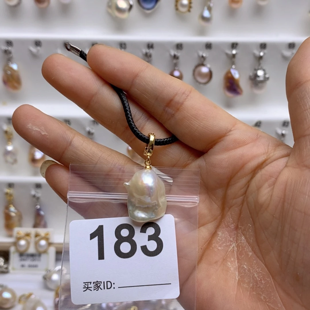 淡水珍珠颈饰银S925镶嵌183