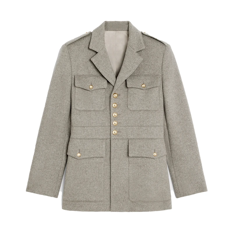 25春季CE家刘嘉玲同款法式金扣高端收腰气质小香风西装外套女通勤
