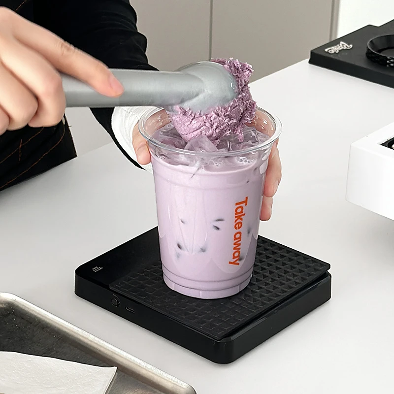 一次性咖啡杯透明胖胖冷饮杯网红果汁塑料杯奶茶打包杯子带盖定制