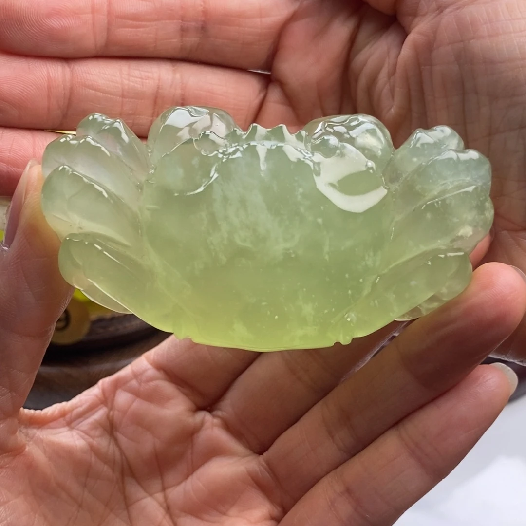 岫玉未镶嵌四大名玉手把件