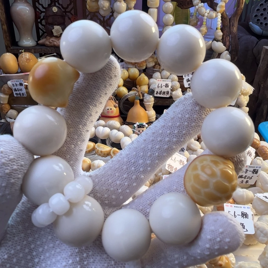 菩提根/象牙果手串-圆珠