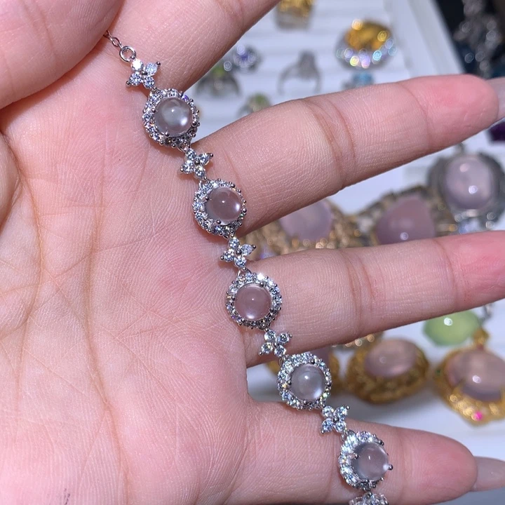 欧泊银S925镶嵌戒指小*?戒指