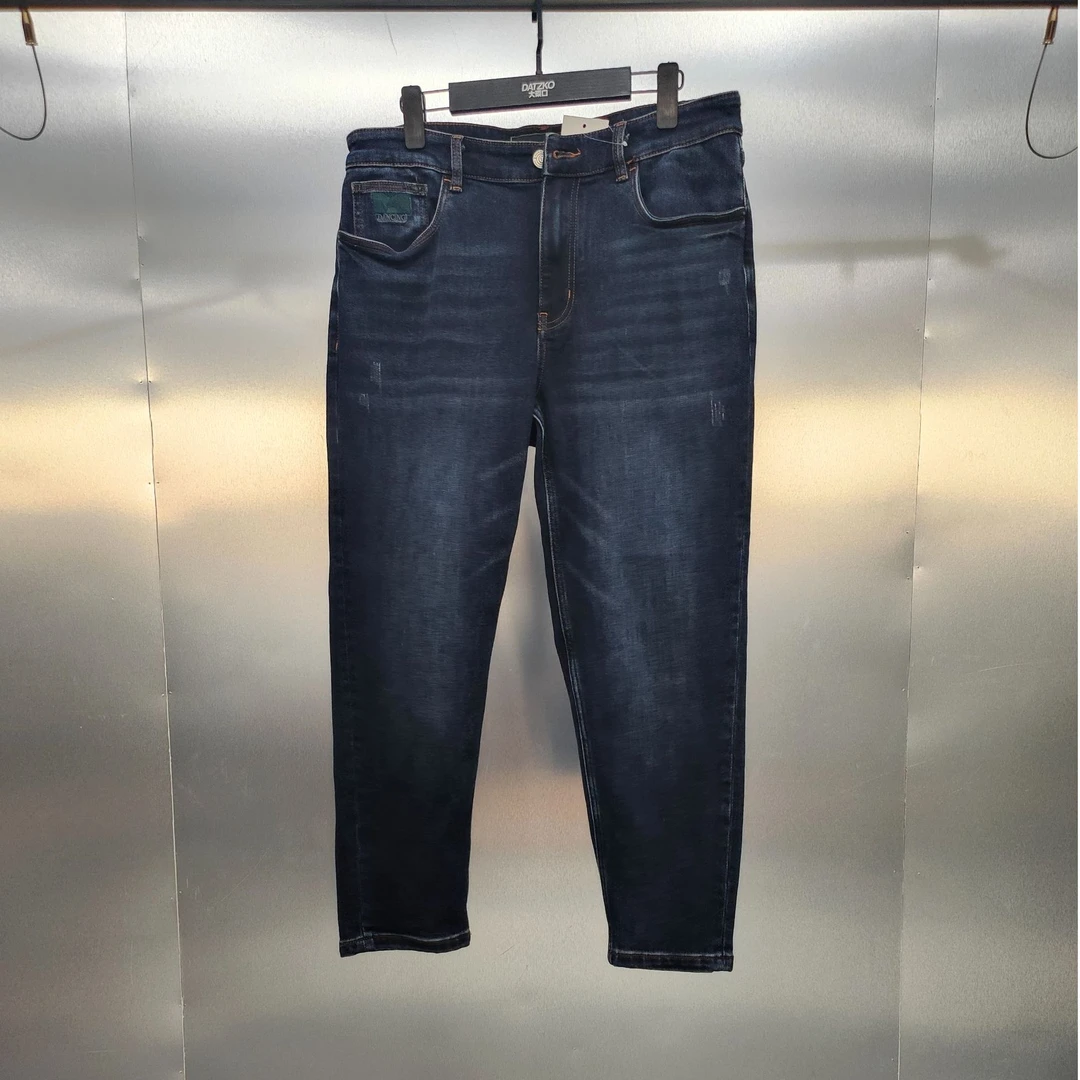 K03-10864-YLG纯色时尚直筒百搭牛仔裤