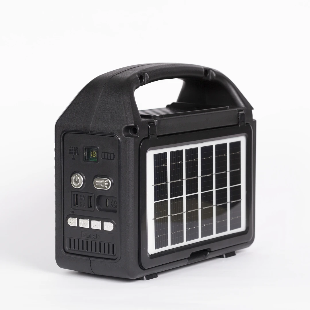 多功能蓝牙音响户外便携防水带移动电源照明警示灯露营太阳能充电