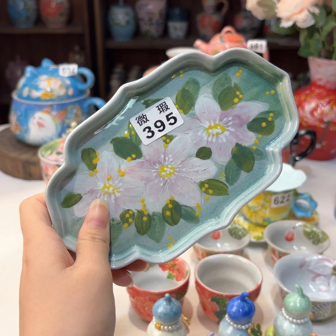 景德镇手绘高温釉下彩陶瓷茶具