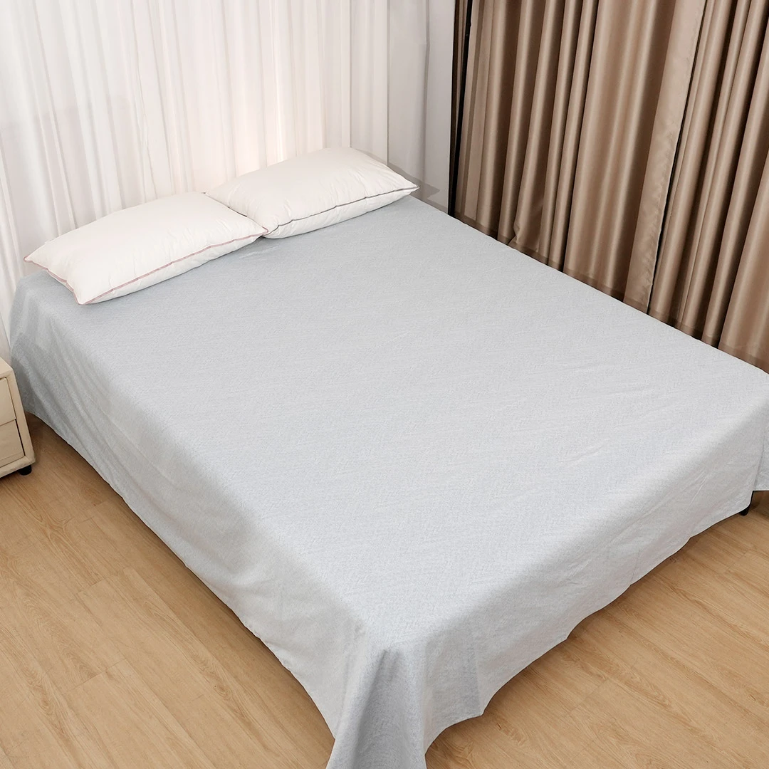 简约素色磨毛床单230*245cm