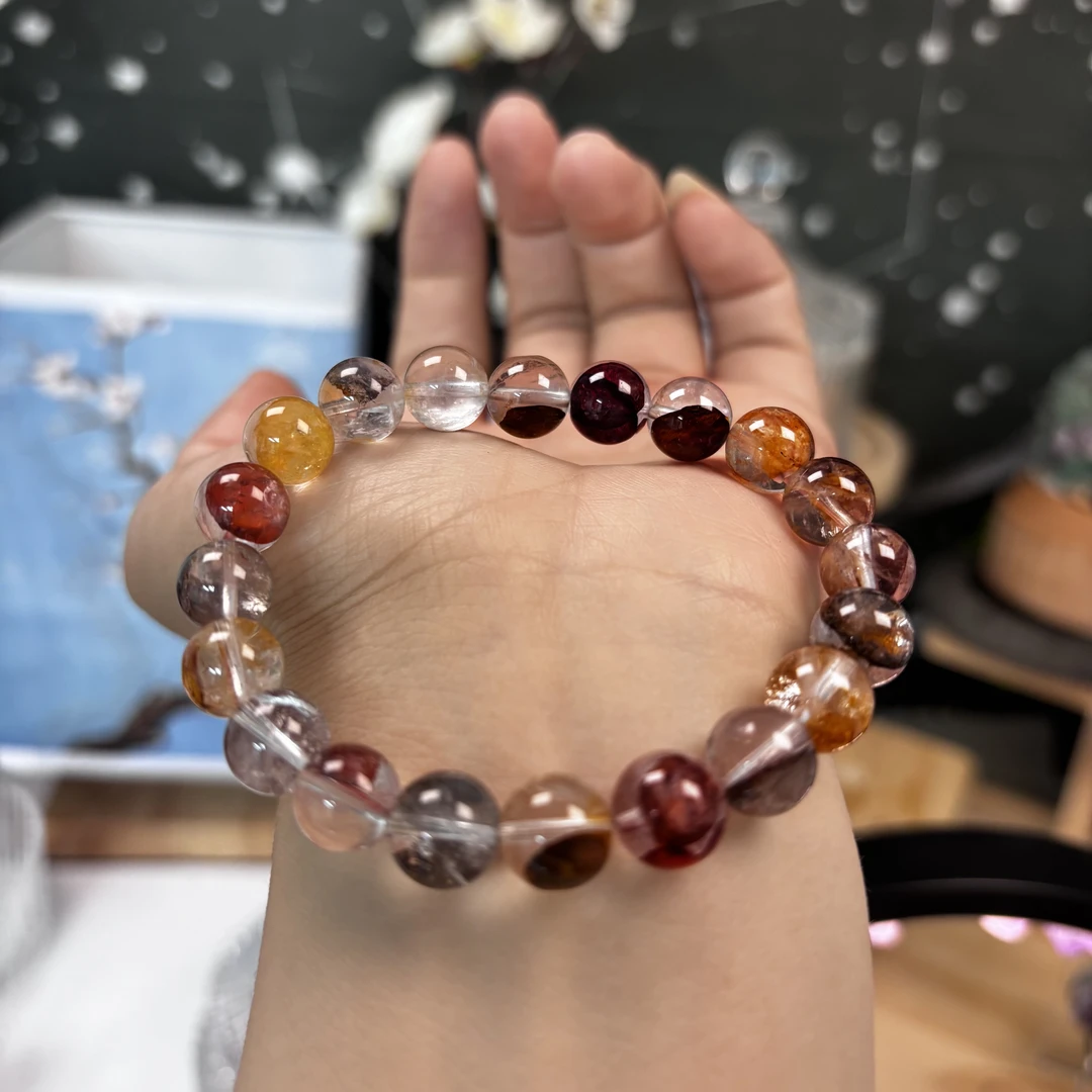 高品质天然胶花手链PL06