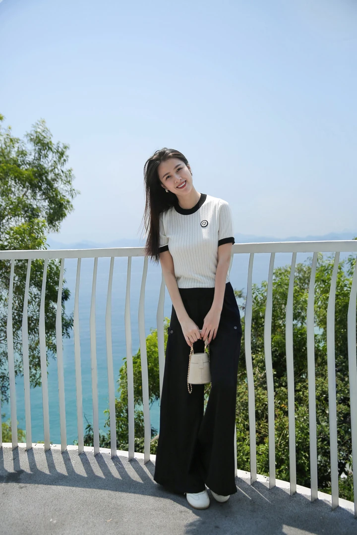 Ditto/迪图不褪色显瘦夏季直筒裤234