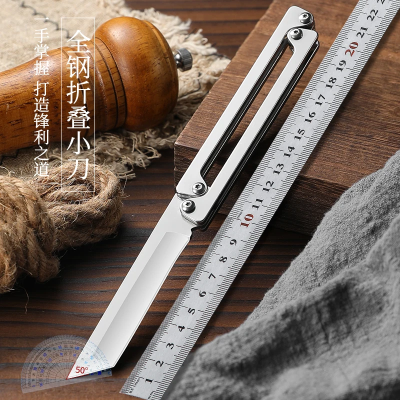 【送皮套】画影折叠小刀新款全钢瓜果刀家用户外露营小刀多功能小刀