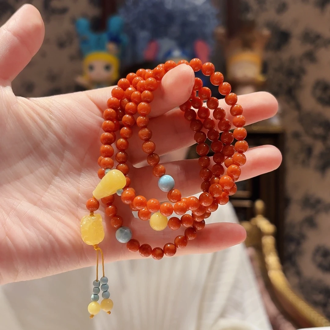 南红玛瑙未镶嵌颈饰颈饰