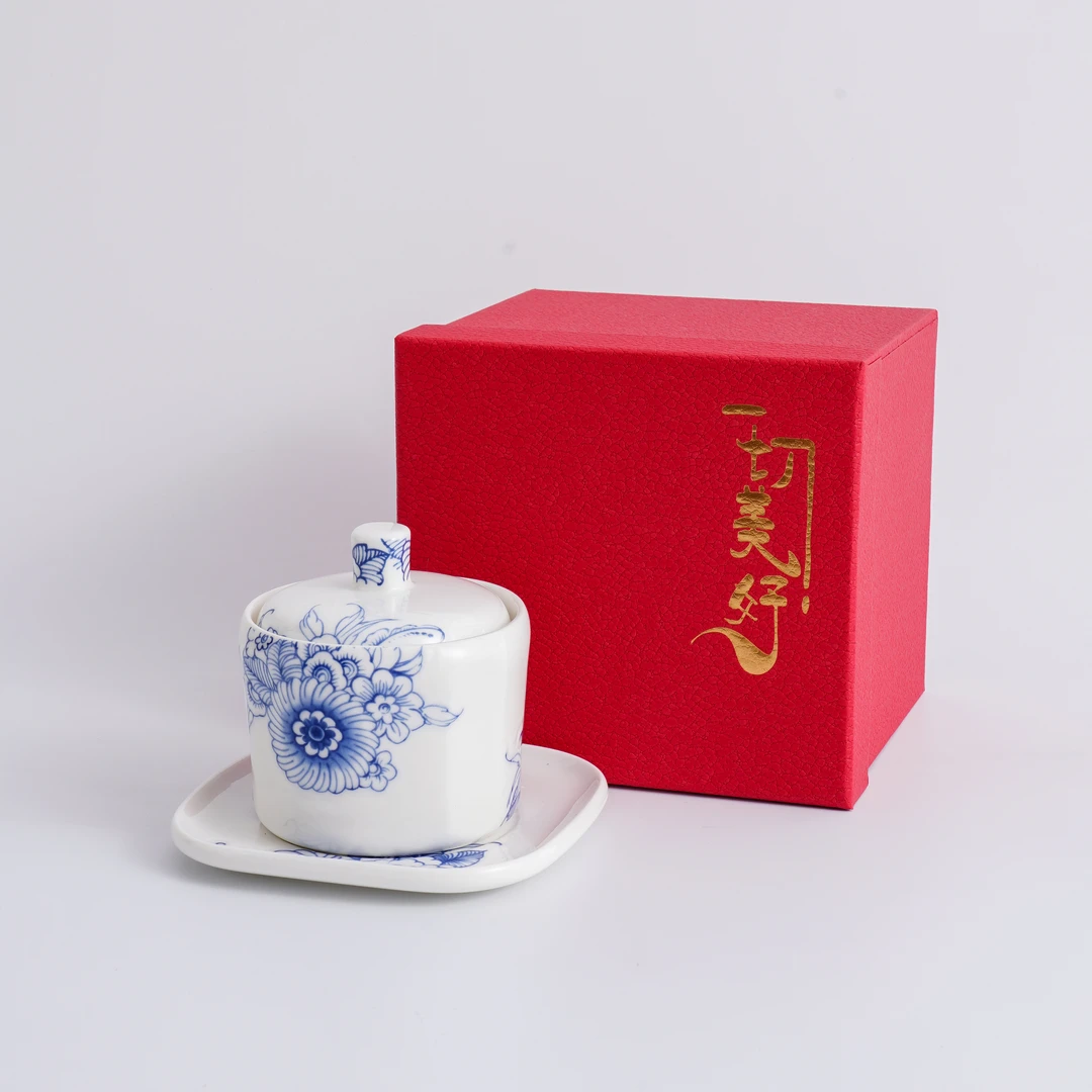 【一切美好】《揽色》 280ML 炖盅一套 高温釉中