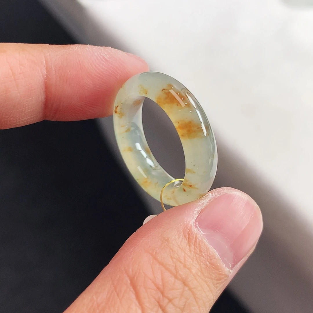 翡翠未镶嵌戒指14-15号