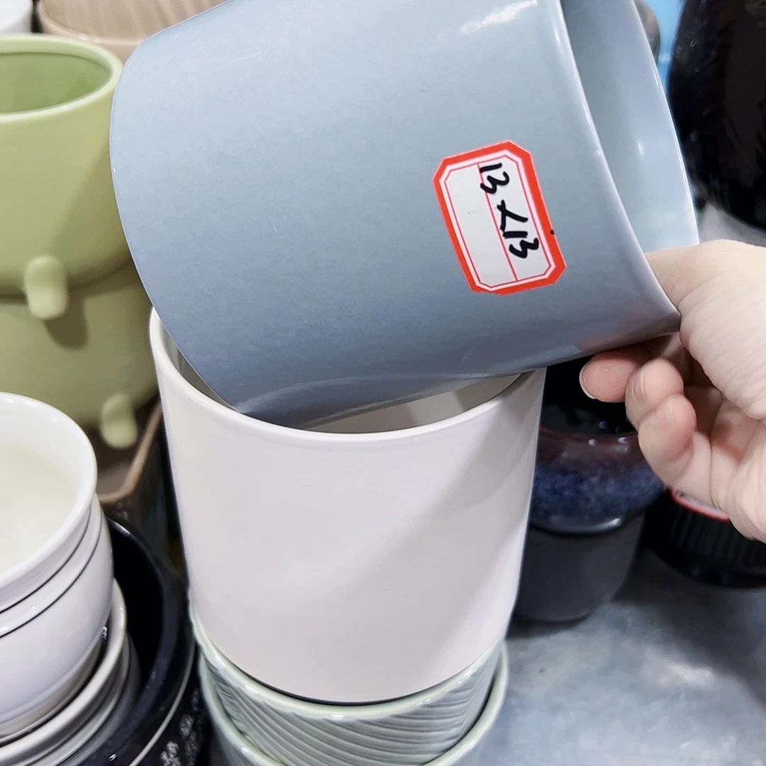 外贸尾单陶瓷花盆凑单10米包邮