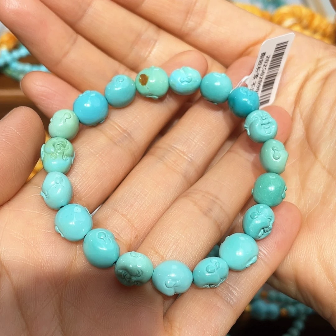 绿松石手链未镶嵌蚊***?手串