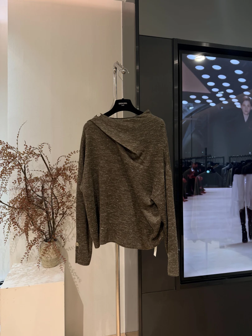 ZZ时尚百搭休闲薄款套头毛针织衫X1041