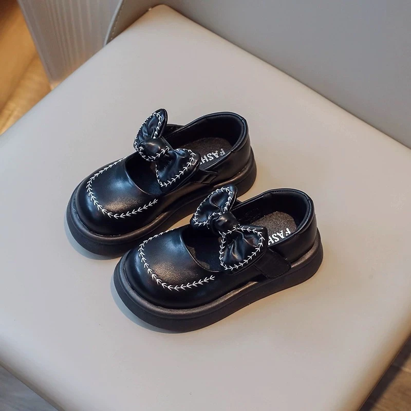 春夏新款儿童公主小皮鞋中大童公主日常复古单鞋1028