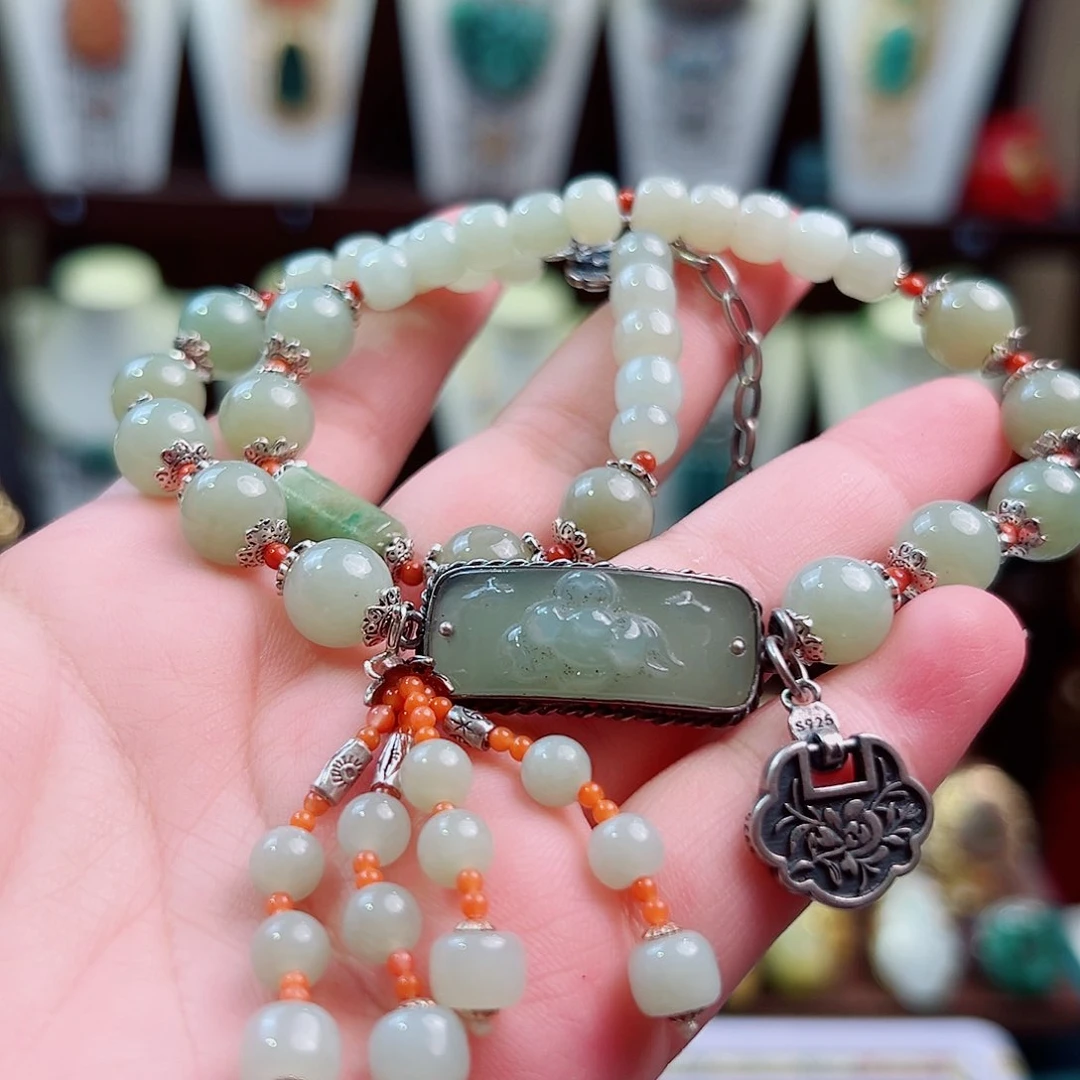 手链和田玉未镶嵌国风