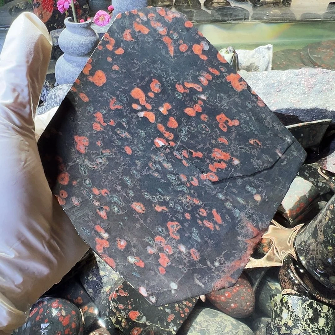 梅花玉鱼缸石茶周边微瑕不退不换