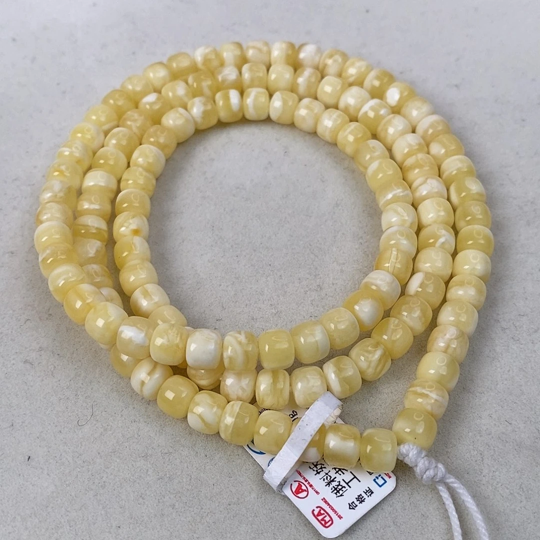 蜜蜡未镶嵌珠宝奇石6.6mm 19.6g