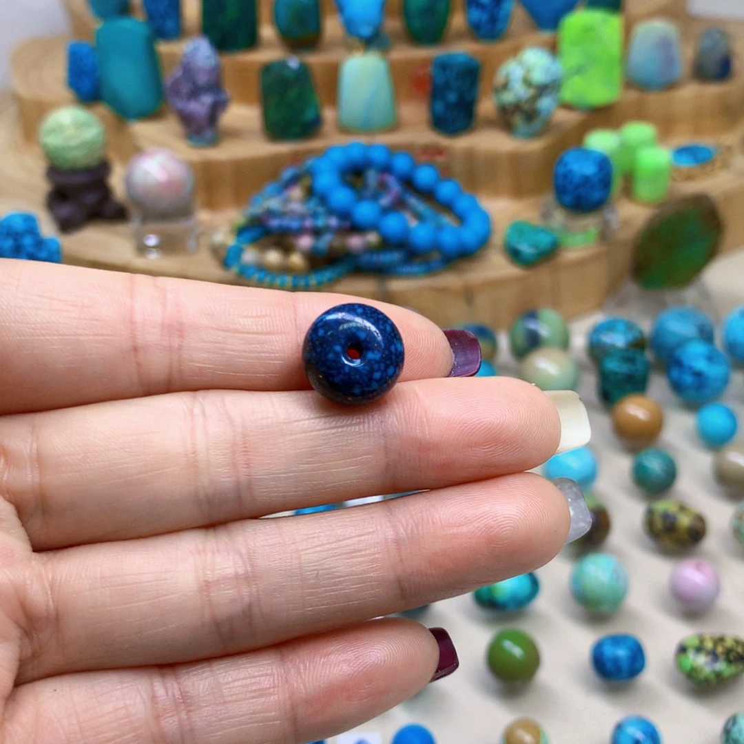 绿松石未镶嵌三彩随行