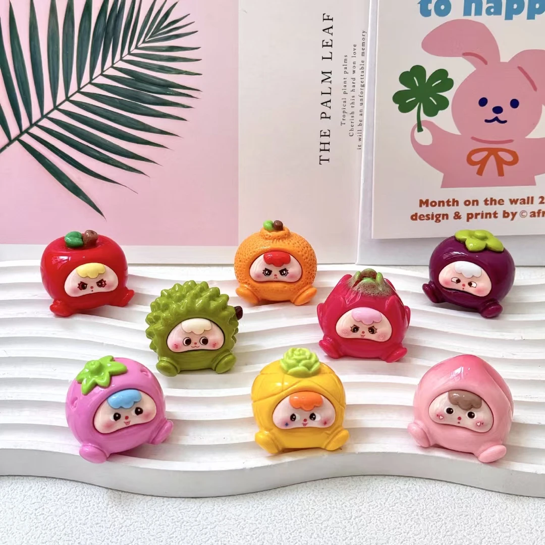 网红树脂实色立体表情包摆件