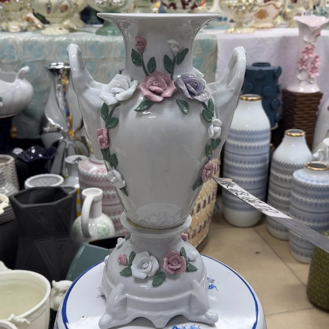 瓷片陶瓷工艺花瓶摆件