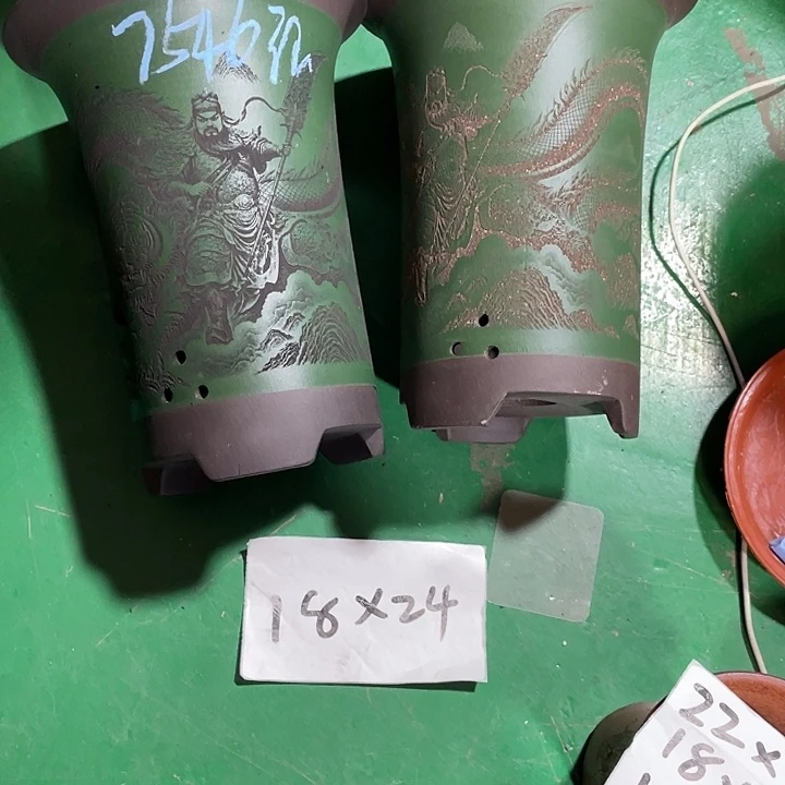 张***Y紫砂花盆微瑕中号