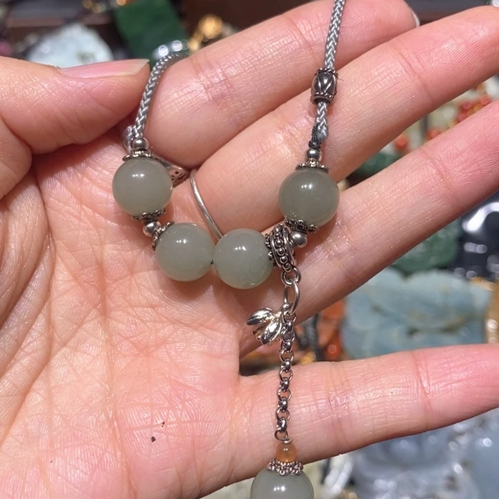 岫玉毛衣链未镶嵌