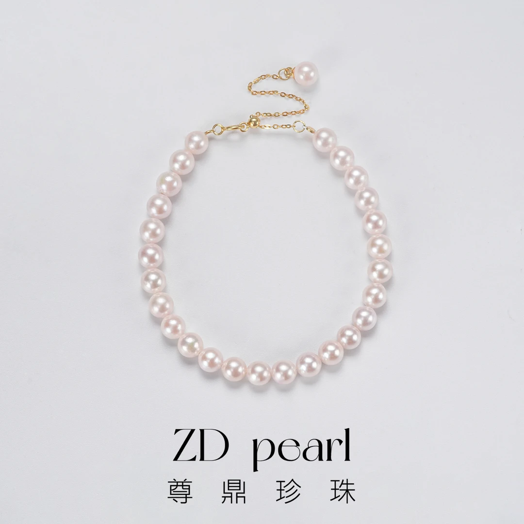 尊鼎珍珠-S925银海水akoya手链+珠径5-6mm Nami