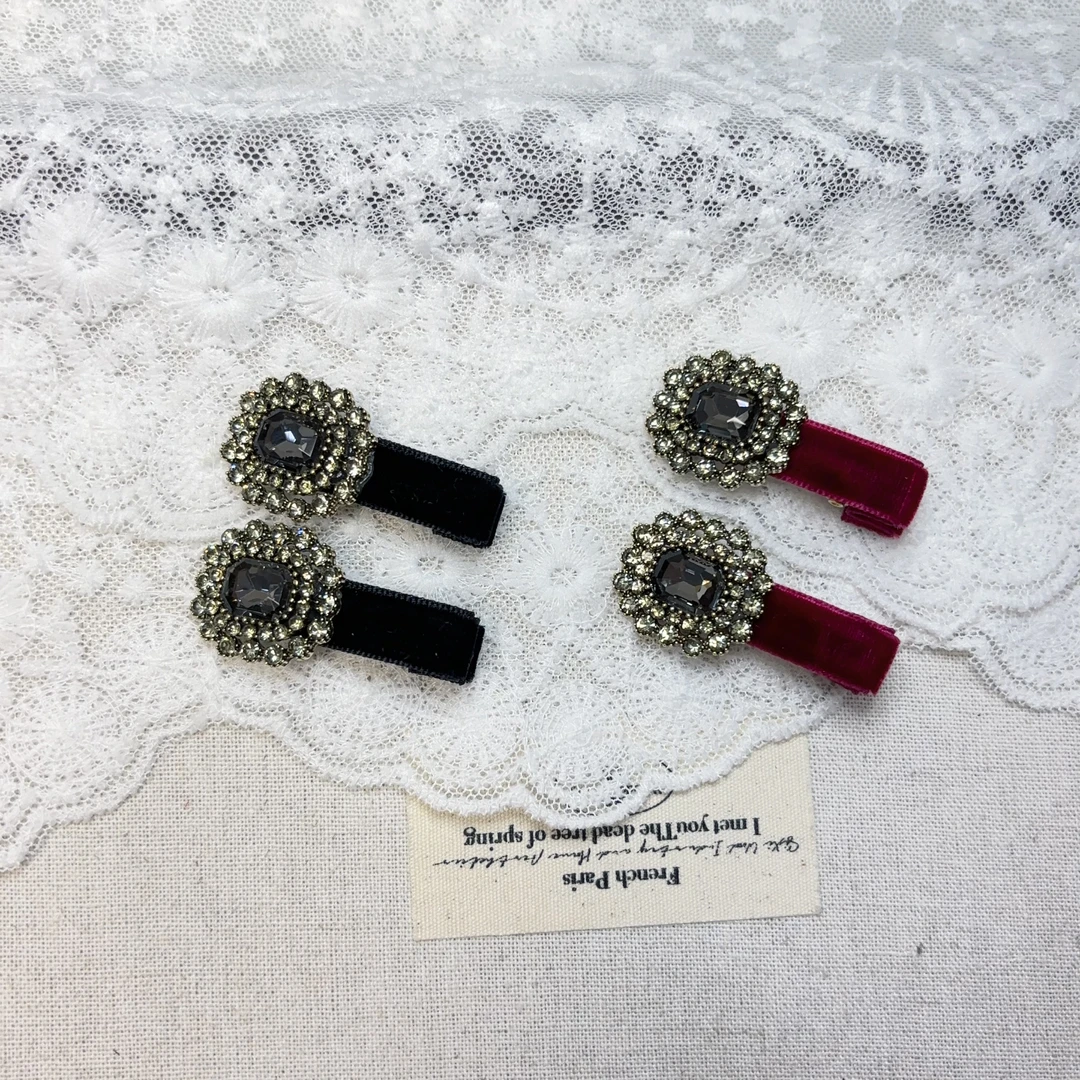 韩国东大门饰品发饰小边夹 刘海夹复古