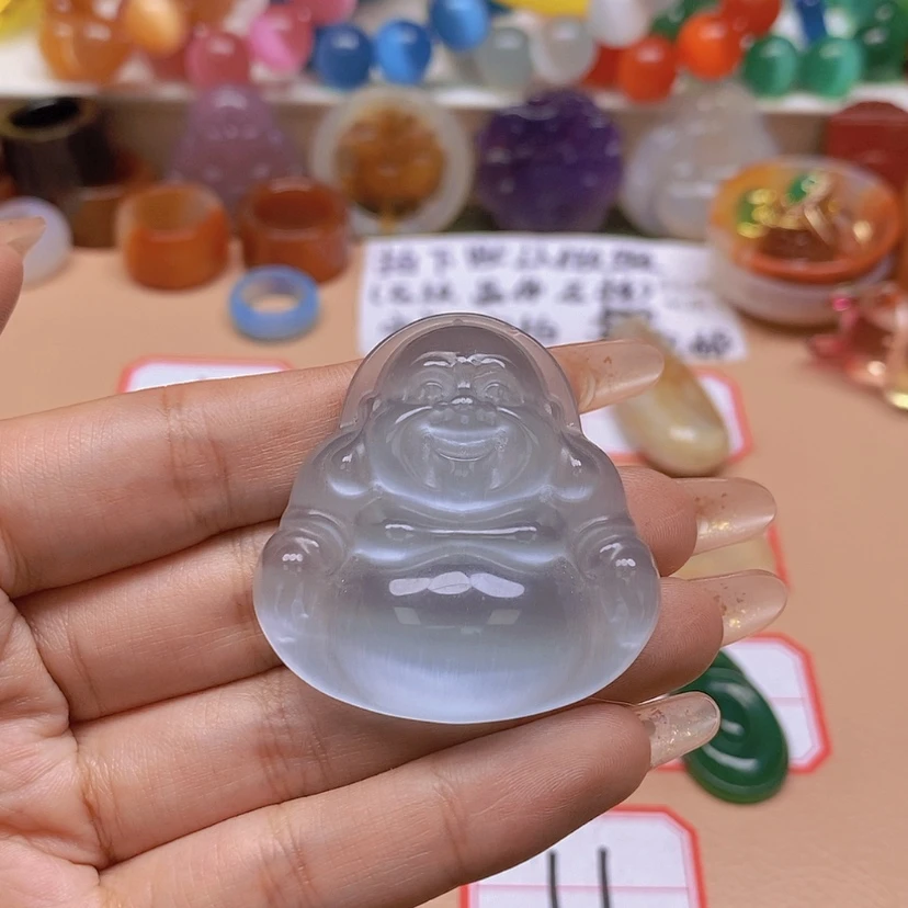 【闪购商品】玛瑙/玉髓颈饰未镶嵌佛*