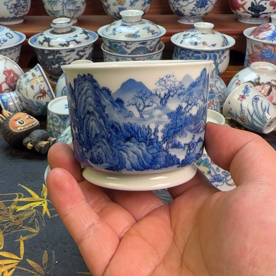 山水融天主人杯子杯子杯