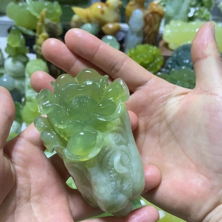 【闪购商品】未镶嵌蛇纹石玉把件