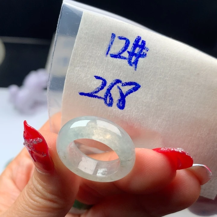 团***子定制翡翠未镶嵌戒圈