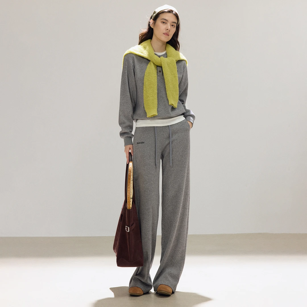 【秋冬新品】SPLAN 秋季休闲卫衣阔腿裤套装25761 25760