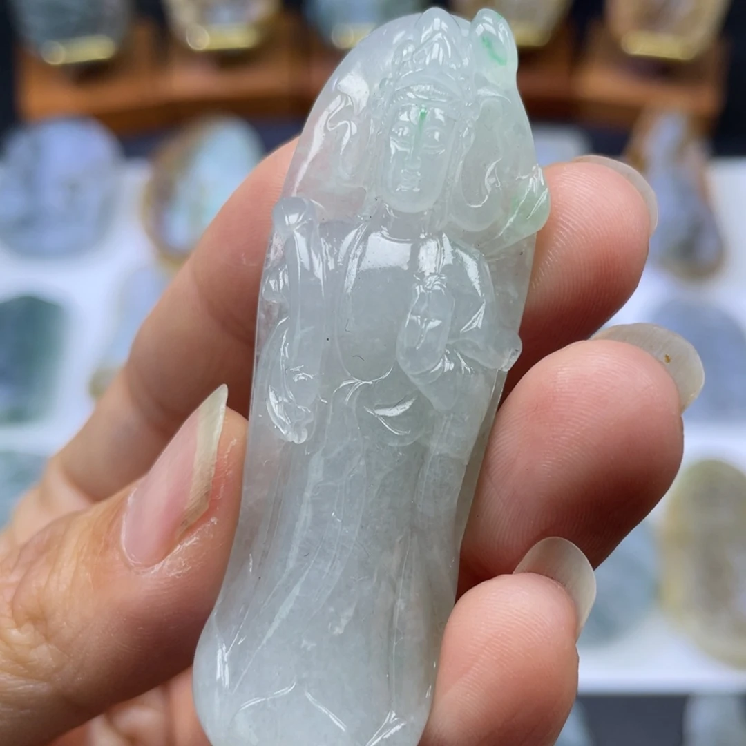 定制翡翠未镶嵌观音