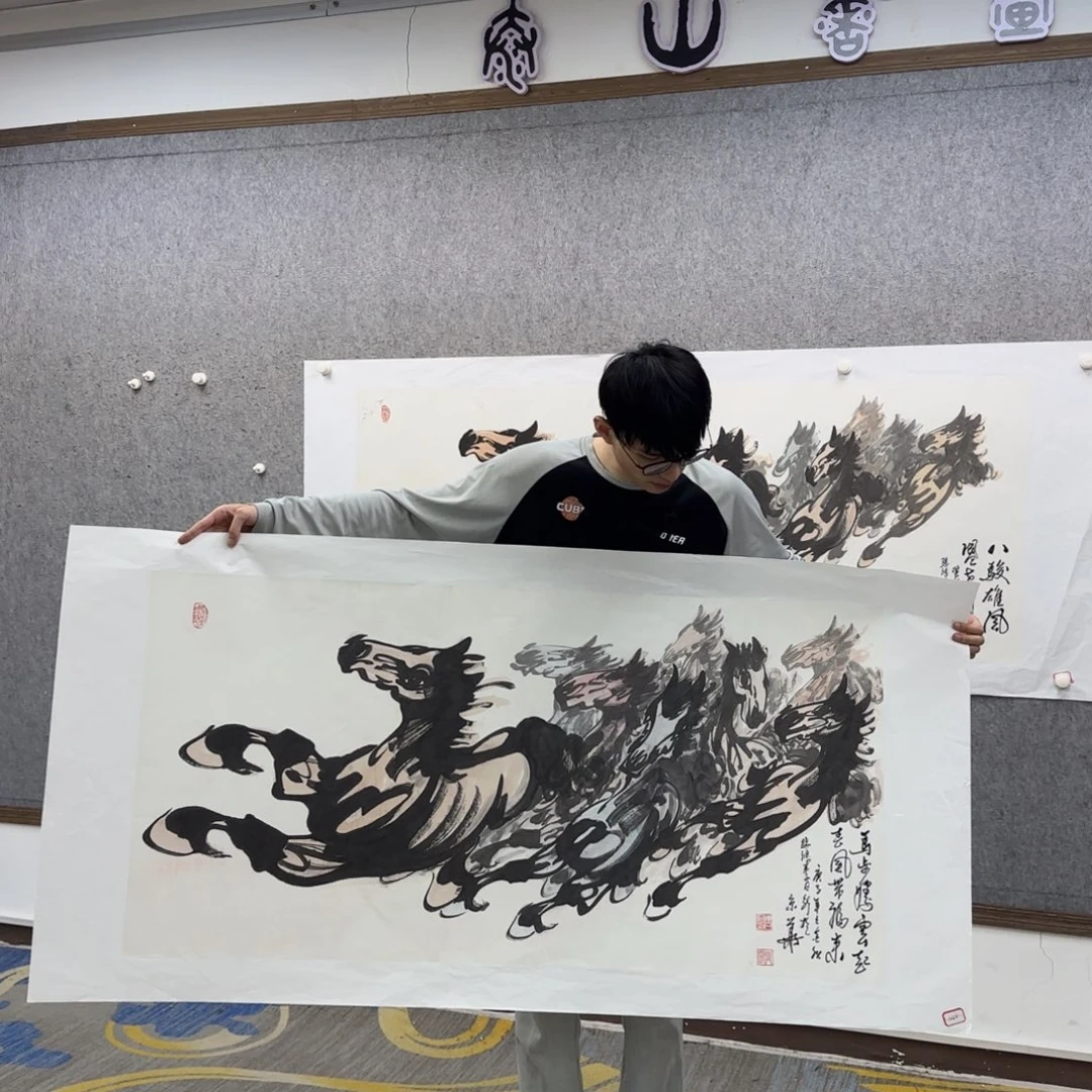 书法作品多次参加