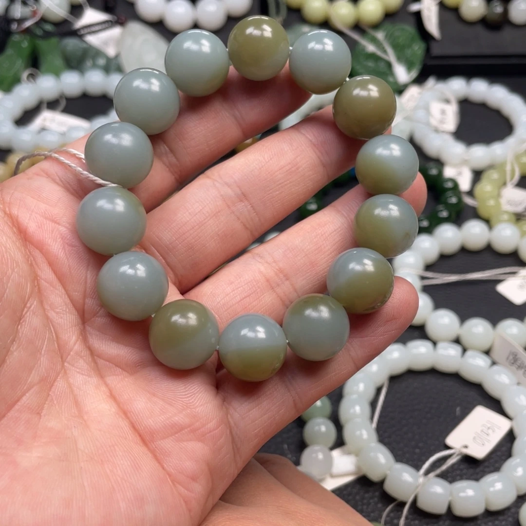 和田玉未镶嵌手链16