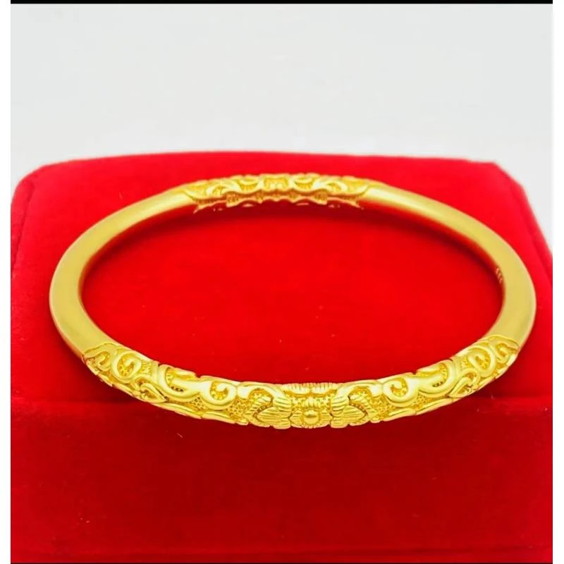 合金手镯 精品 卷草纹手镯（点进选圈口）