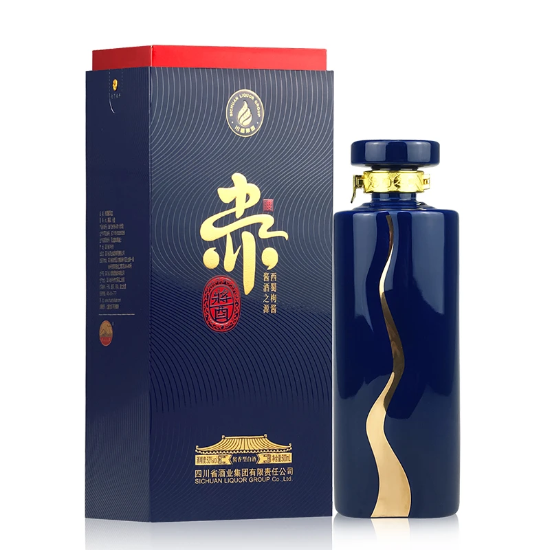 赤渡赤渡蓝 酱香型白酒53%Vol500mL*1瓶