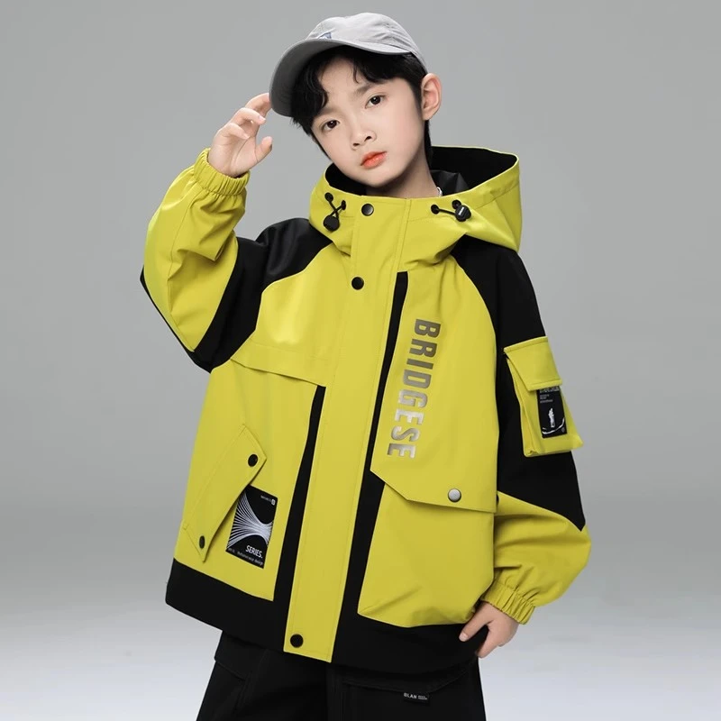 男童春秋款风衣外套2025新款春季中大童儿童男孩春装帅气时髦洋气