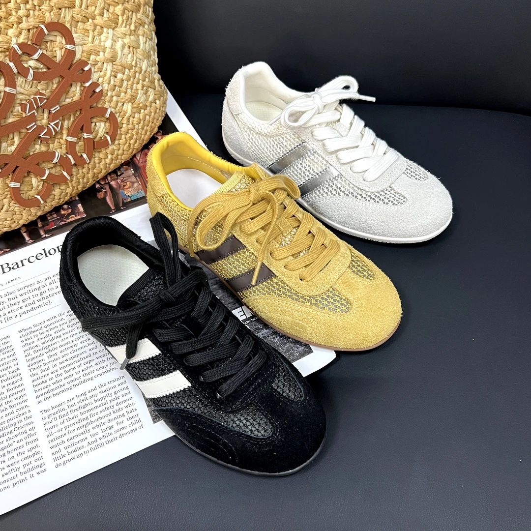 小小苏夏季透气休闲系带镂空潮鞋运动复古单鞋鞋子网面;ECX55319