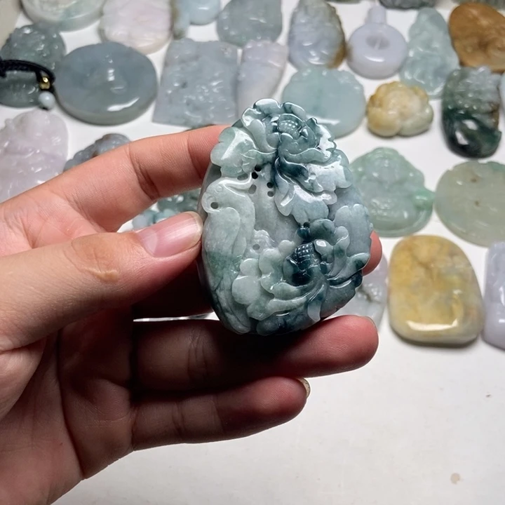 颈饰未镶嵌翡翠花开富贵39