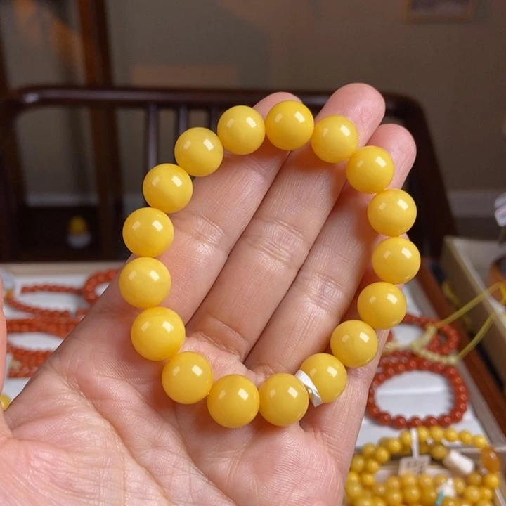 琥珀手链未镶嵌蜜蜡手串11