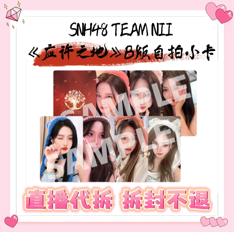 【直播代拆】SNH48 N队 应许之地 B版自拍小卡全新未拆包 TEAM NII