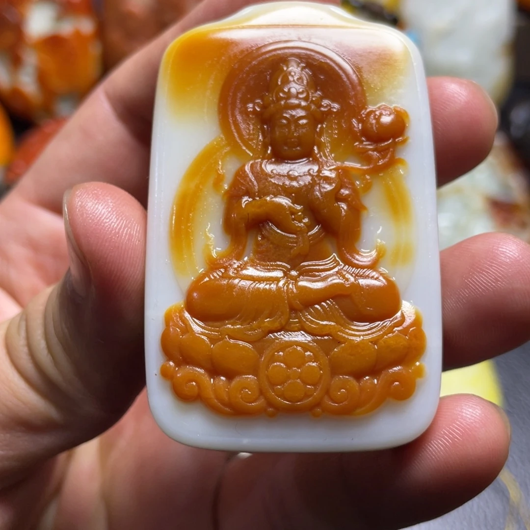 和田玉未镶嵌颈饰