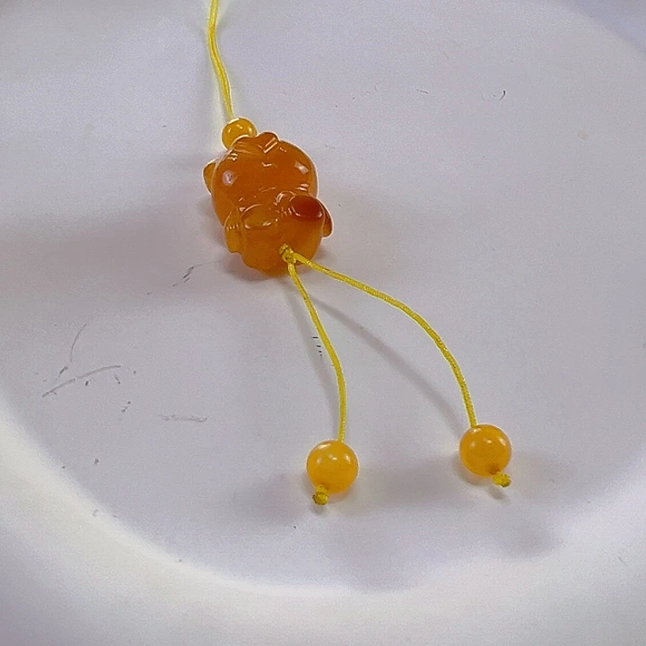 蜜蜡手串未镶嵌不****菜小熊