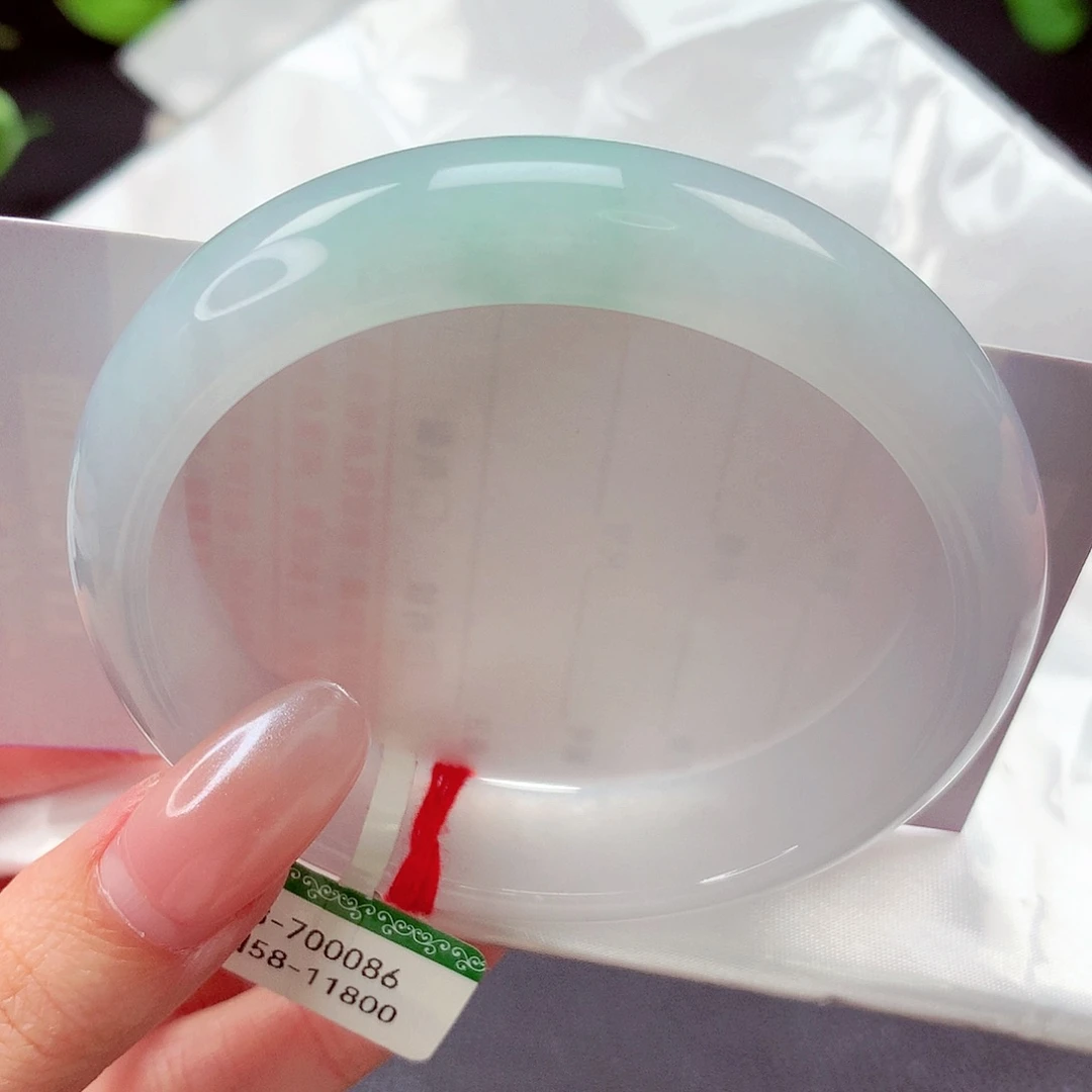 翡翠未镶嵌手镯缅甸天然a货翡翠手镯